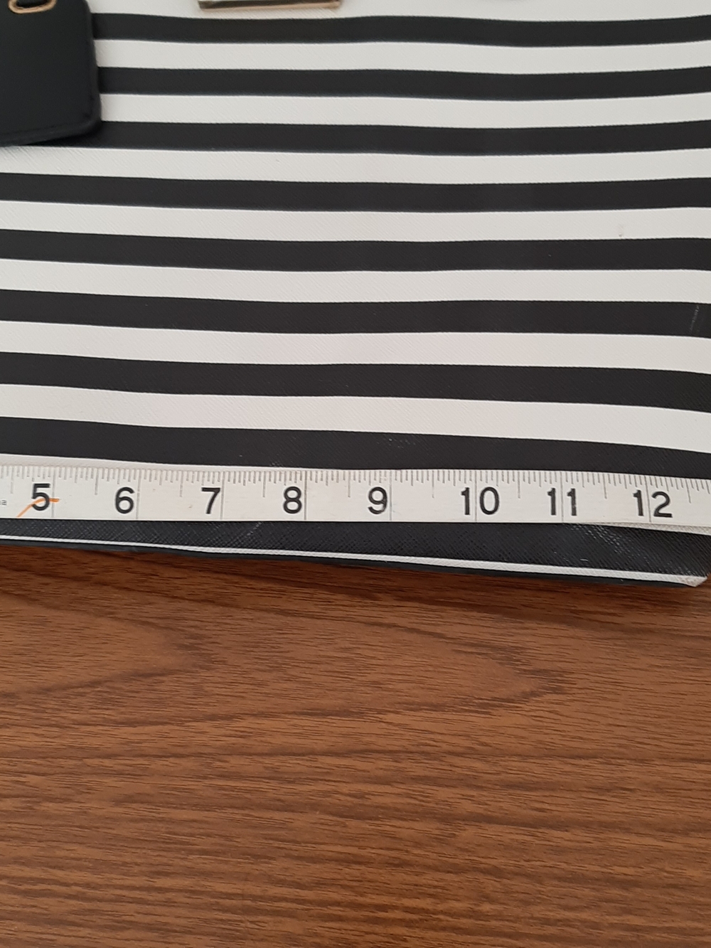 ALDO Black & White Striped Tote Bag - Picture 9 of 11